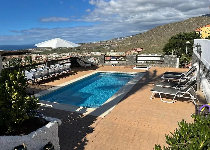 Villa Marianna Con Piscina Climatizada Y Barbacoa Costa Adeje (Tenerife)